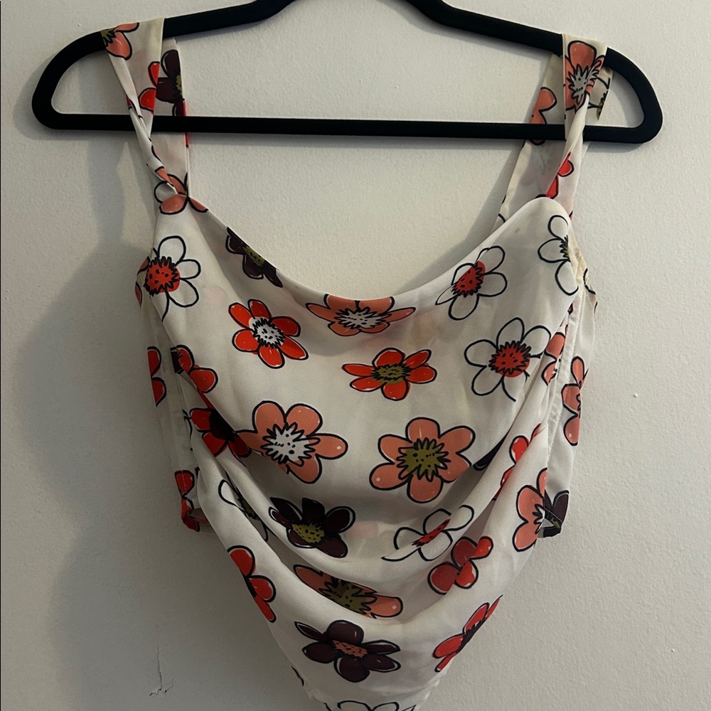 Miaou Tati Scarf Top- Floral Tank